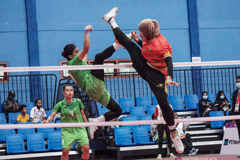 Pon Papua Sepak Takraw Putri Jawa Timur Menang Antara News