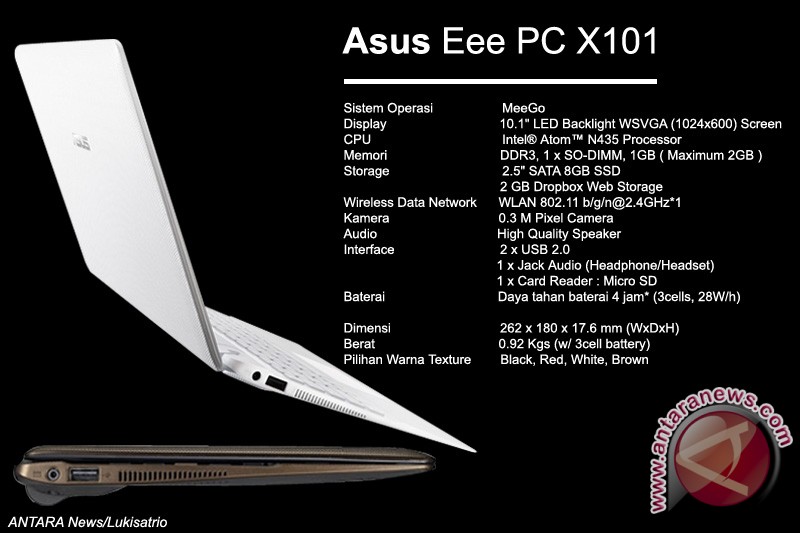 ASUS luncurkan laptop 10 ASUS luncurkan laptop 10