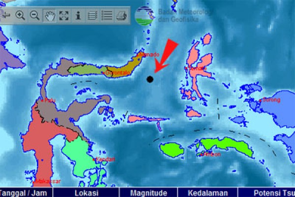 Gempa 5,2 SR guncang Sulawesi Utara Gempa 5,2 SR guncang Sulawesi Utara