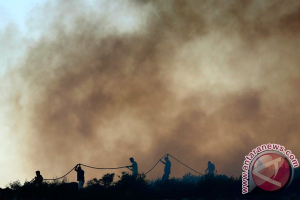 Yunani terus padamkan 52 titik kebakaran hutan
