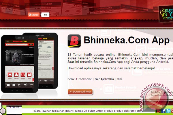 Bhineka luncurkan aplikasi mobile berbasis Android Bhineka luncurkan aplikasi mobile berbasis Android