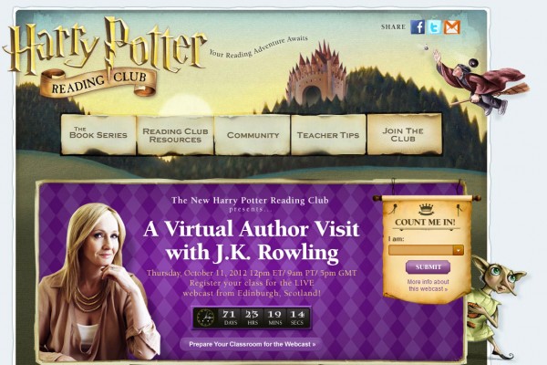 J.K Rowling luncurkan klub buku online J.K Rowling luncurkan klub buku online