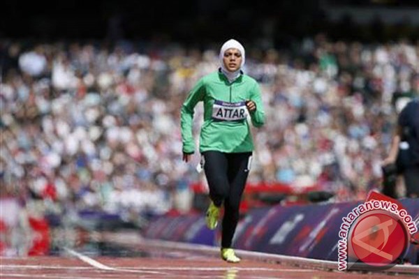 Debut perempuan berjilbab di lintasan atletik Olimpiade Debut perempuan berjilbab di lintasan atletik Olimpiade