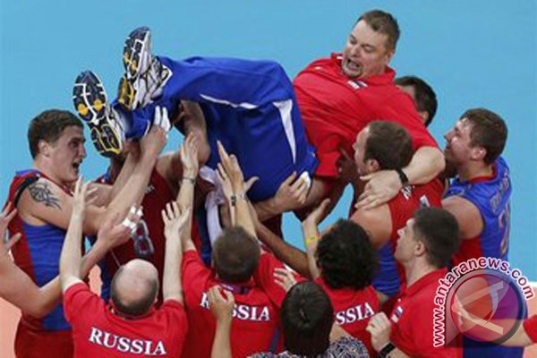 Kalahkan Brazil, Rusia rebut emas bola voli Kalahkan Brazil, Rusia rebut emas bola voli