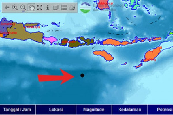 Gempa 5,0 SR guncang Sumba Barat Gempa 5,0 SR guncang Sumba Barat