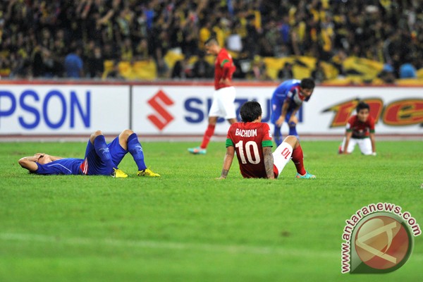 Indonesia berbagi angka lawan Laos Indonesia berbagi angka lawan Laos