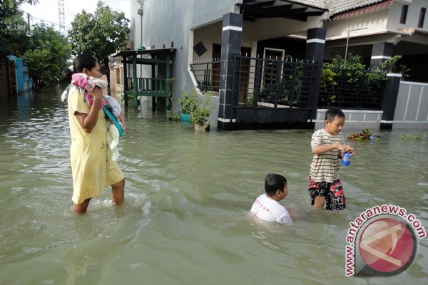 Banjir Bengawan Solo di Bojonegoro surut Banjir Bengawan Solo di Bojonegoro surut