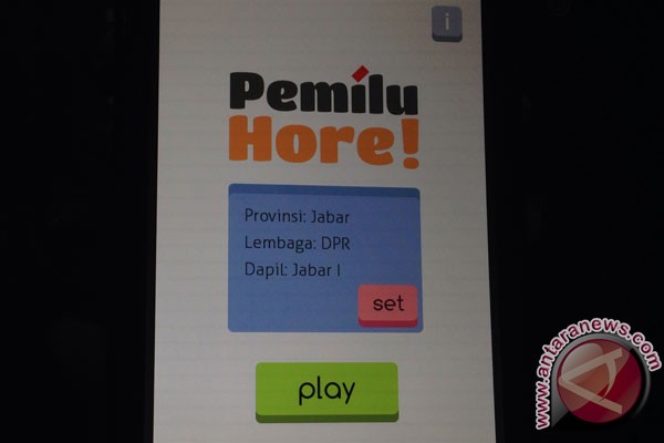 Game Pemilu Hore! rangsang ketertarikan pemilih awam