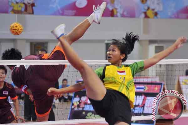 PON 2016 - Emas sepak takraw putri milik Jawa Barat