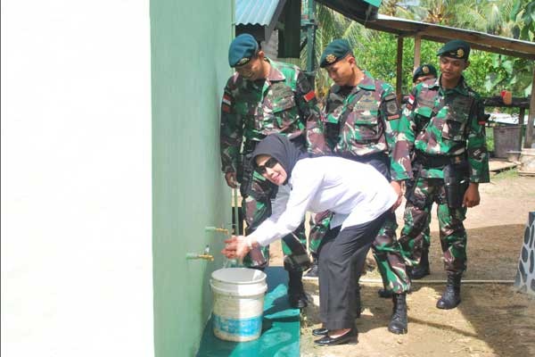 ASABRI bangun fasilitas air bersih pengaman perbatasan ASABRI bangun fasilitas air bersih pengaman perbatasan