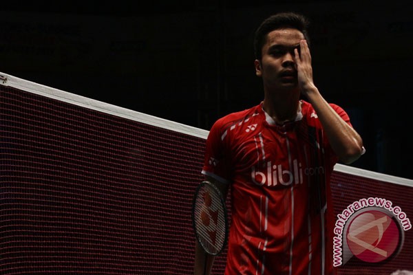 Anthony Ginting tetap dapat tepukan meriah meski kalah Anthony Ginting tetap dapat tepukan meriah meski kalah