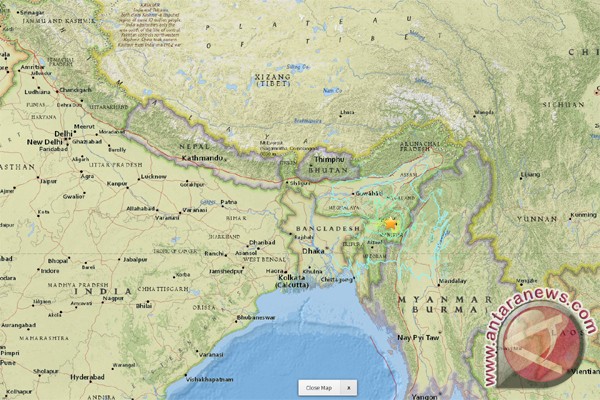 Gempa 6,8 Skala Richter guncang Imphal, India Gempa 6,8 Skala Richter guncang Imphal, India