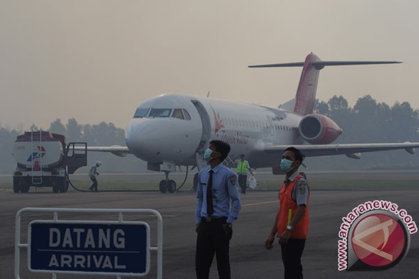 Penerbangan Bandara Dumai tergganggu asap