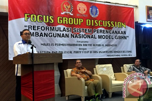 Ketua MPR buka diskusi akademis reformulasi GBHN
