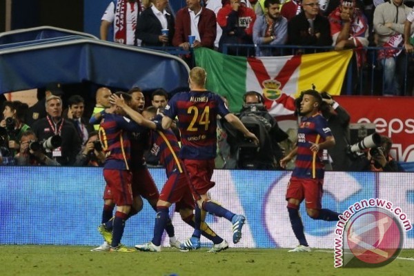 Barcelona pertahankan juara Copa del Rey Barcelona pertahankan juara Copa del Rey