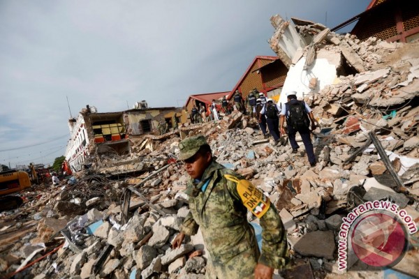 Puluhan tewas akibat gempa dahsyat sekali di Meksiko