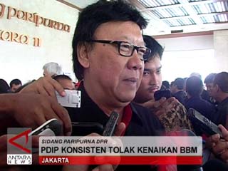 PDIP Konsisten Tolak Kenaikan BBM