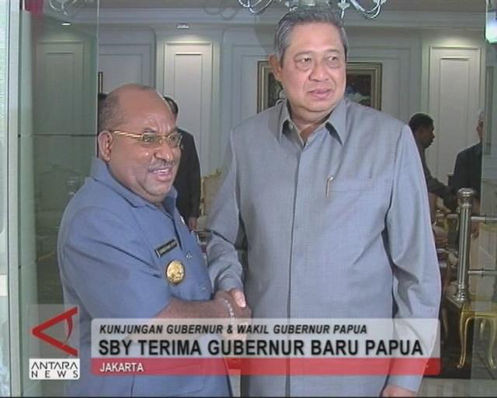 SBY Terima Gubernur Baru Papua 