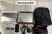 Seorang pria menyamar jadi wanita untuk mencuri laptop di Kendari