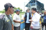 Wagub Jatim tinjau kinerja pompa banjir Lamongan