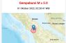 Tiga gempa berkekuatan di atas magnitudo 5.0 terjadi di Tapanuli Utara