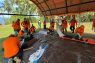 Basarnas menggelar simulasi penanganan erupsi gunung api di Lembata