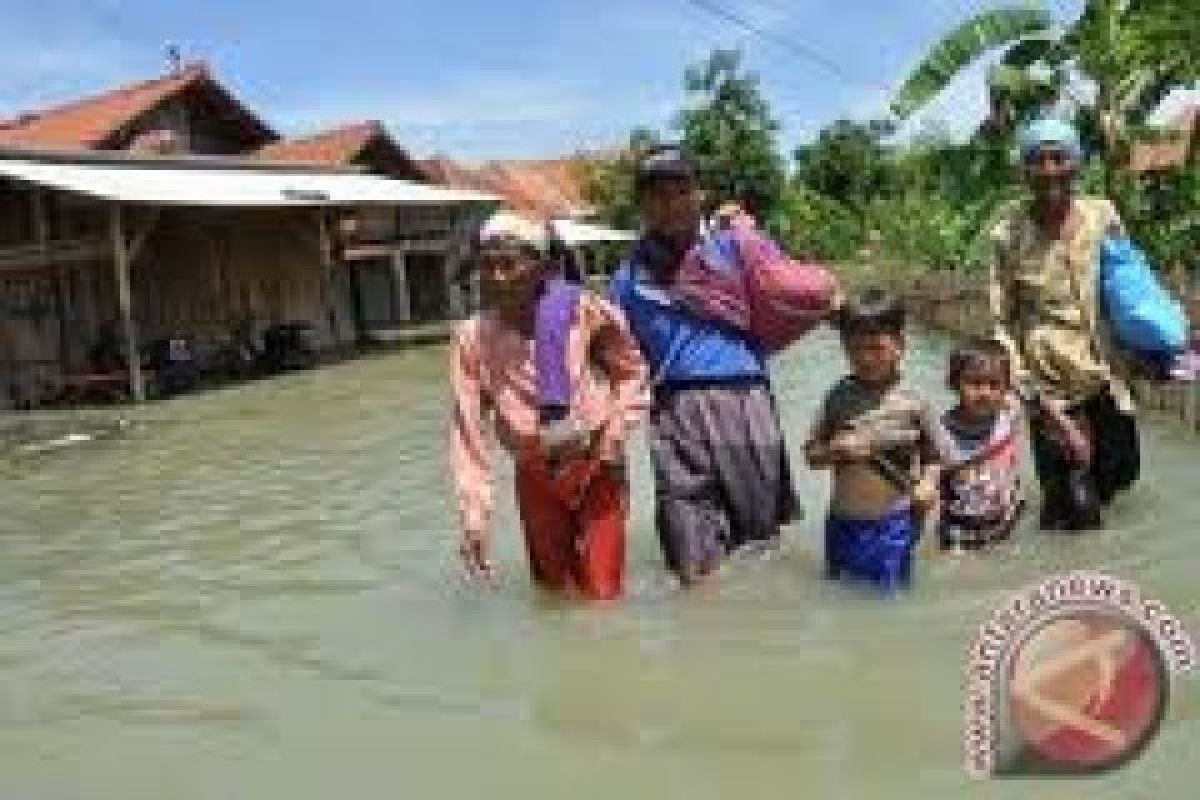 Banjir di Maos Cilacap Mulai Surut