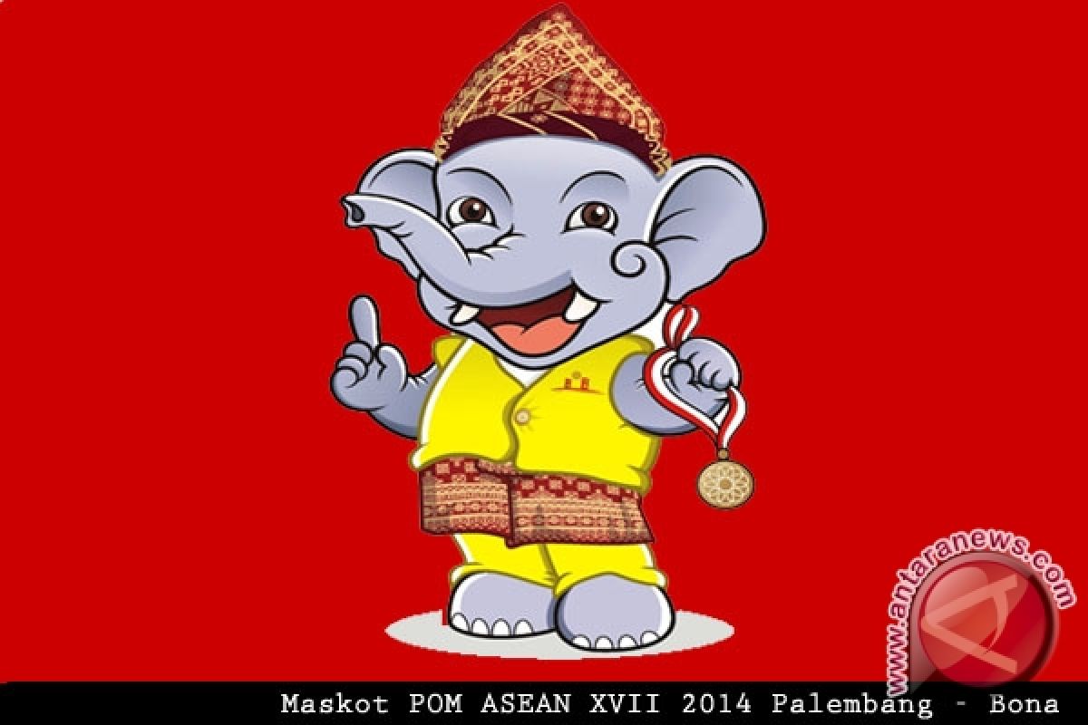 Gajah "Bona Boni" maskot POM ASEAN 2014