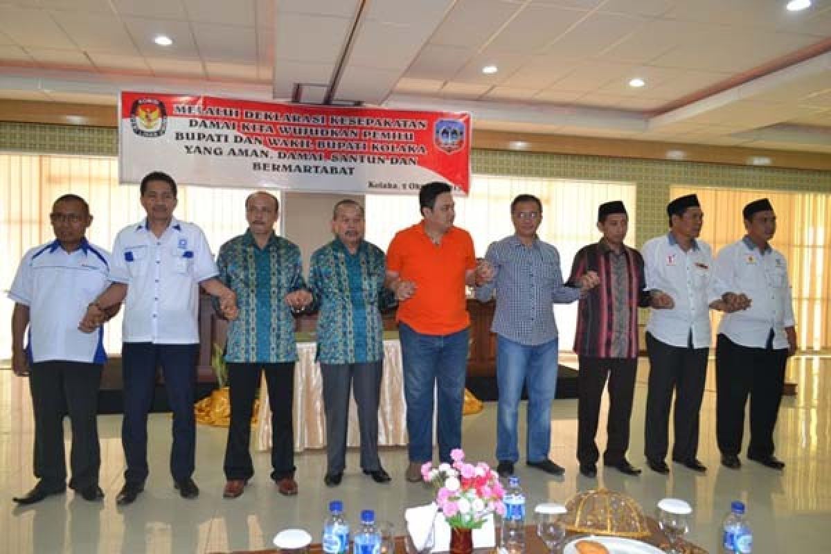 KPU Kolaka Gelar Deklarasi Siap Menang dan Kalah