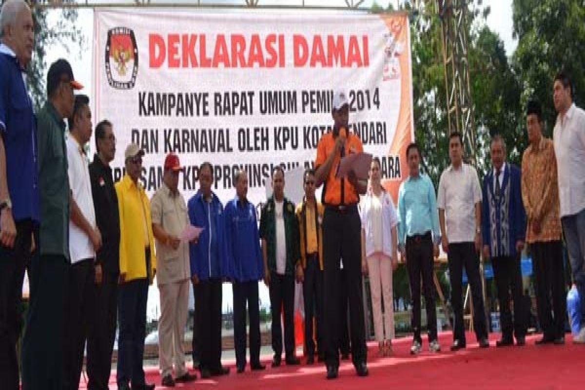 KPU-Peserta Pemilu 2014 Deklarasi Kampanye Damai