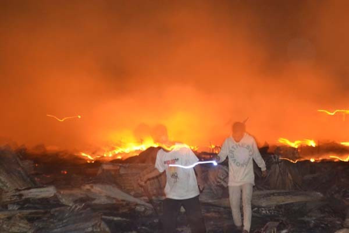 Sijago Merah Hanguskan Pasar Higienis Kendari