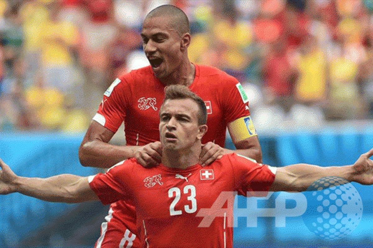 Trigol Shaqiri Antar Swiss ke 16 Besar, Tantang Argentina