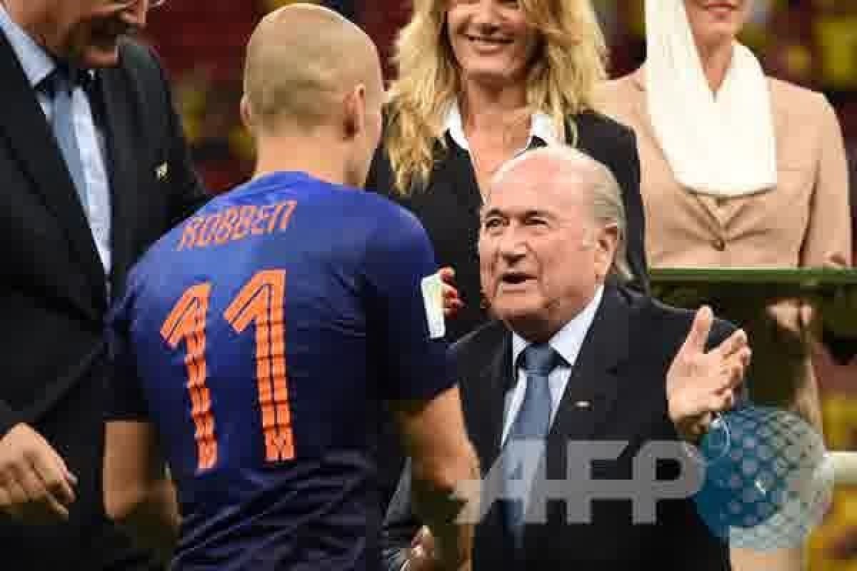 Robben Man Of  The Match Belanda Kontra Brasil