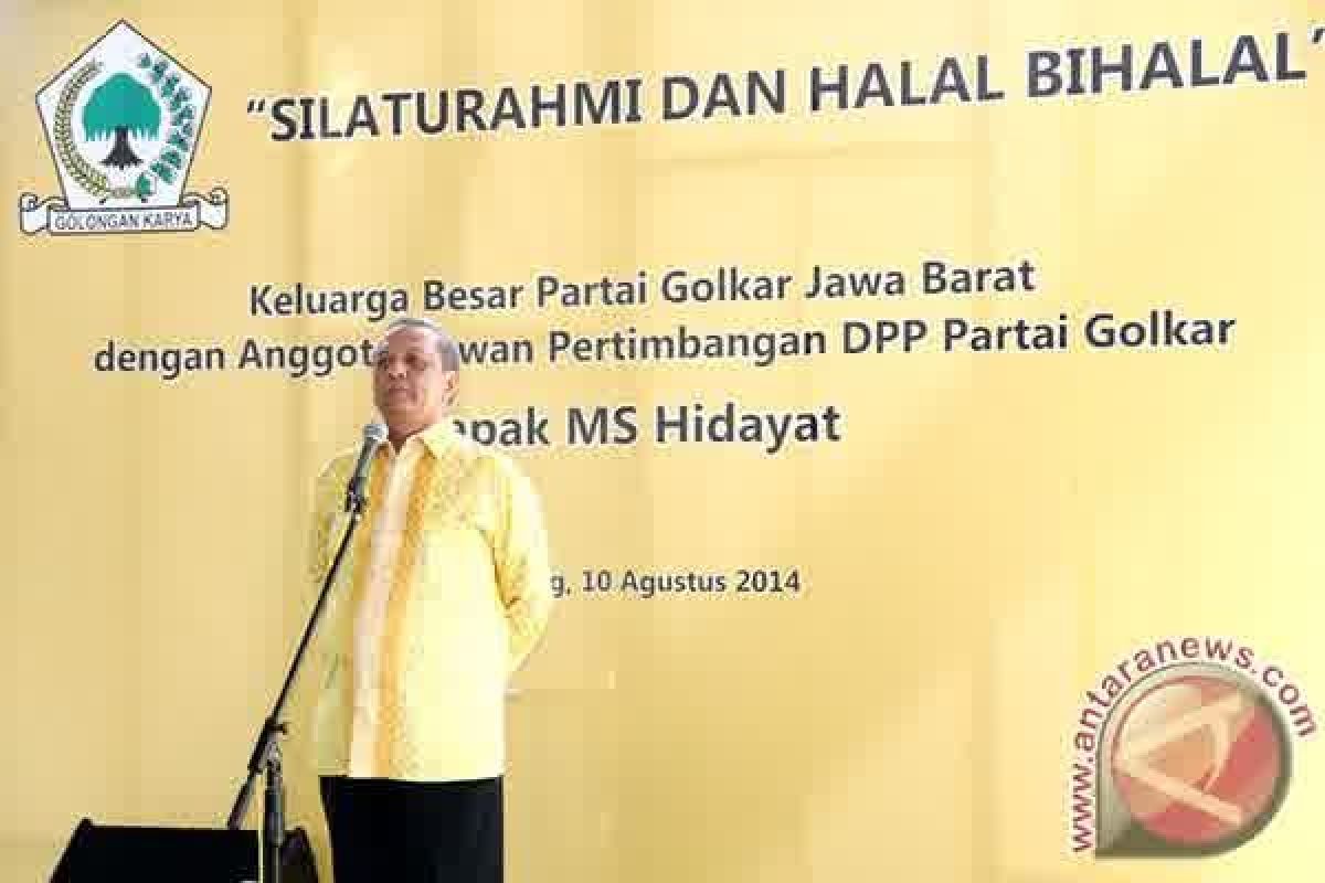 MS Hidayat Deklarasi Sebagai Calon Ketua Umum Golkar