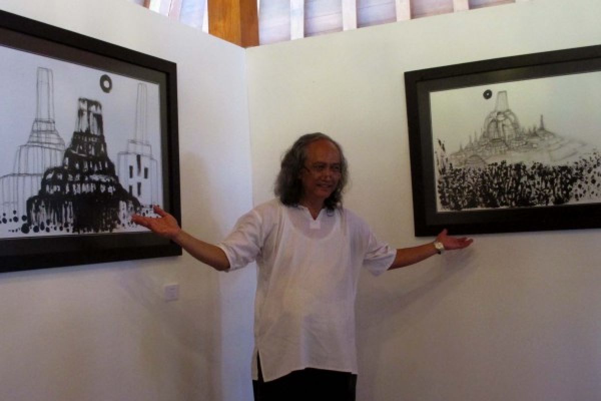 Sketsa Romo Mudji Ramaikan "Borobudur Writers"