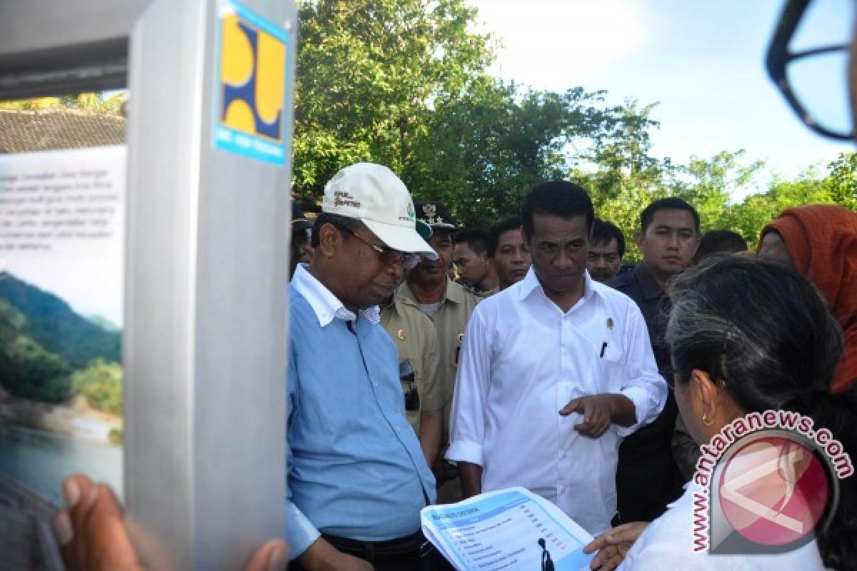 Mentan tinjau lokasi pembangunan bendungan mujur lombok