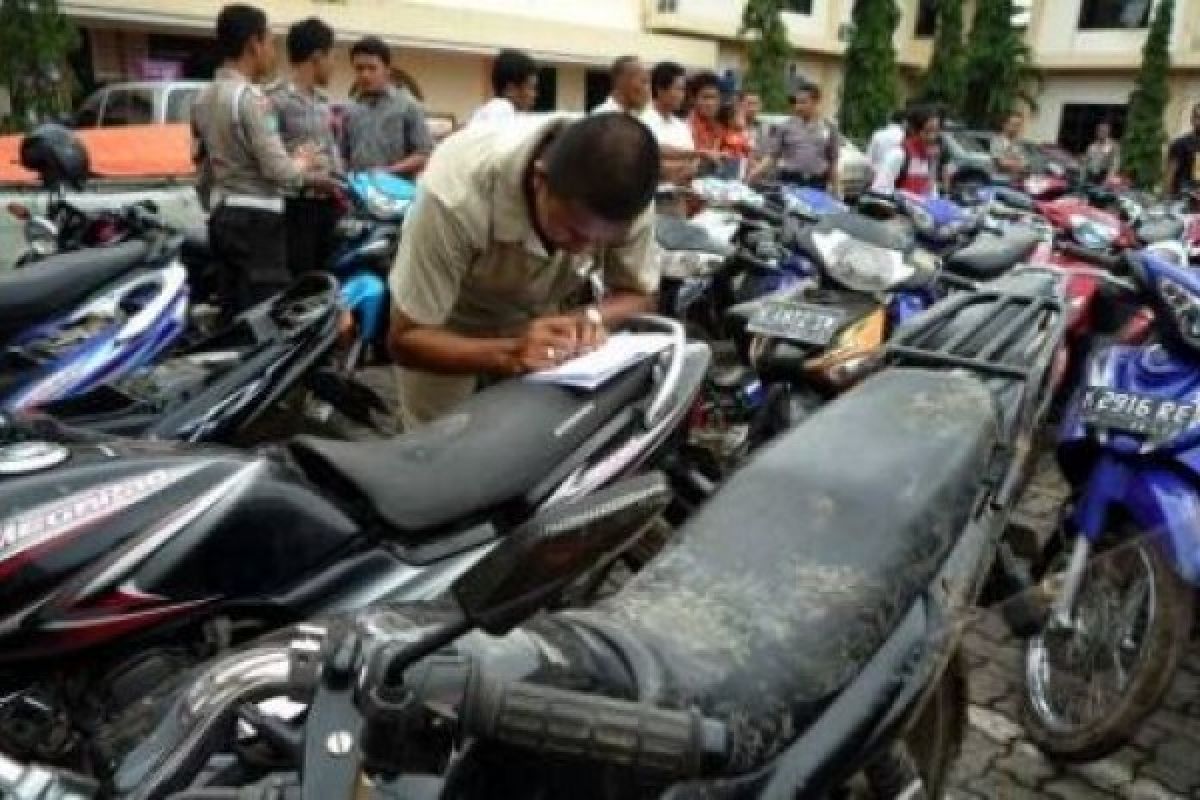 Diamankan, Puluhan Motor Rampasan "Debt Collector"