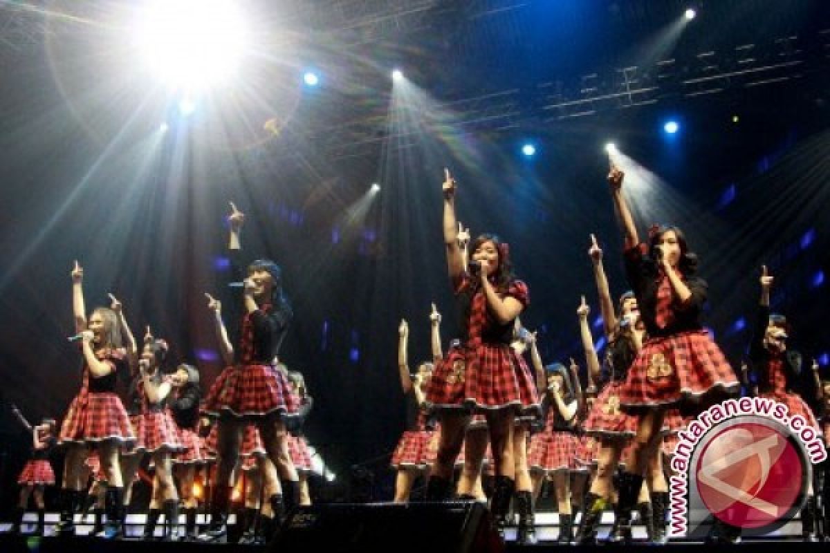 Kehadiran JKT48 ikut meriahkan pertandingan Jepang-Indonesia