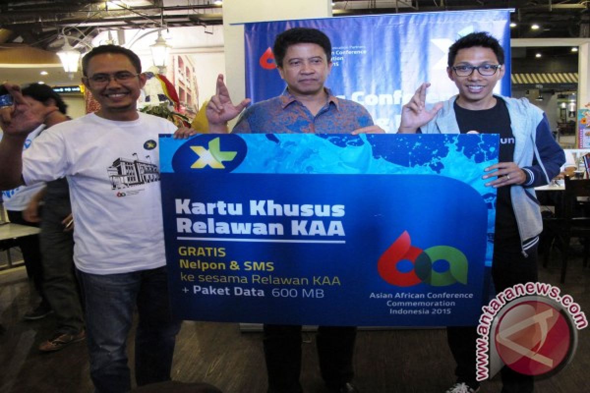 XL Dukung Sarana Komunikasi Relawan KAA