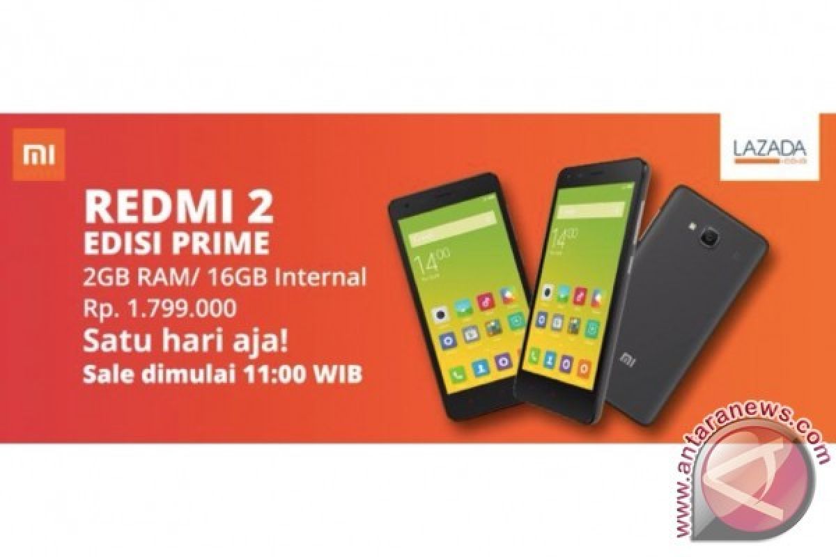 Flash sale Redmi 2 Prime Dihadirkan Khusus di Lazada Indonesia