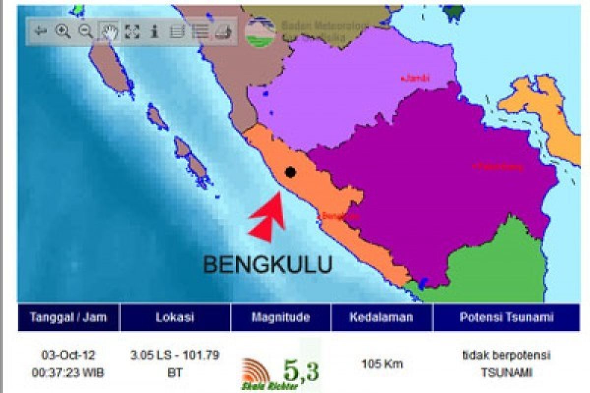 Benda Asing yang jatuh dan Terbakar di Rejanglebong Masih Dicari