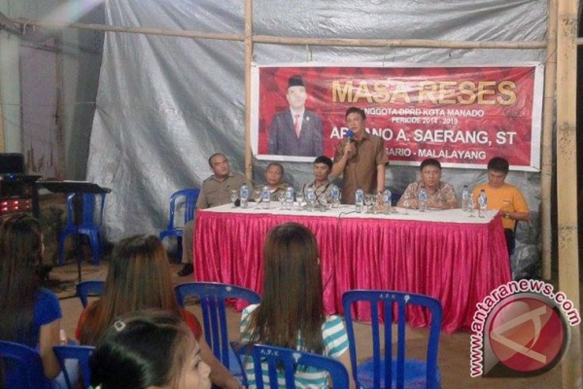 Pimpinan komisi D reses di Manibang Malalayang