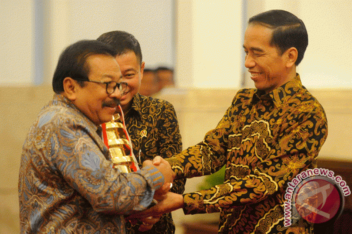 Jokowi dan Yudhoyono Hadiri Resepsi Pernikahan Putri Soekarwo