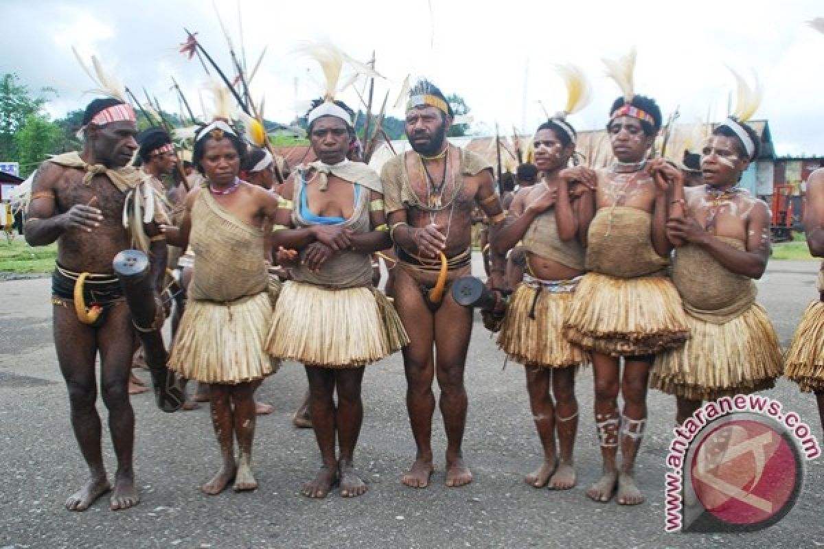 Tarian asli Oksibil Pegunungan Bintang Papua