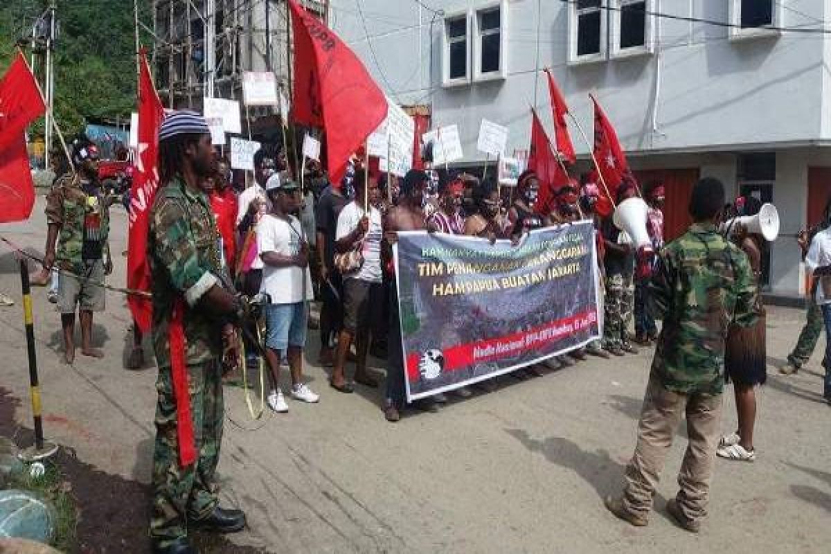 Masyarakat Papua gelar demo tolak tim pencari fakta 