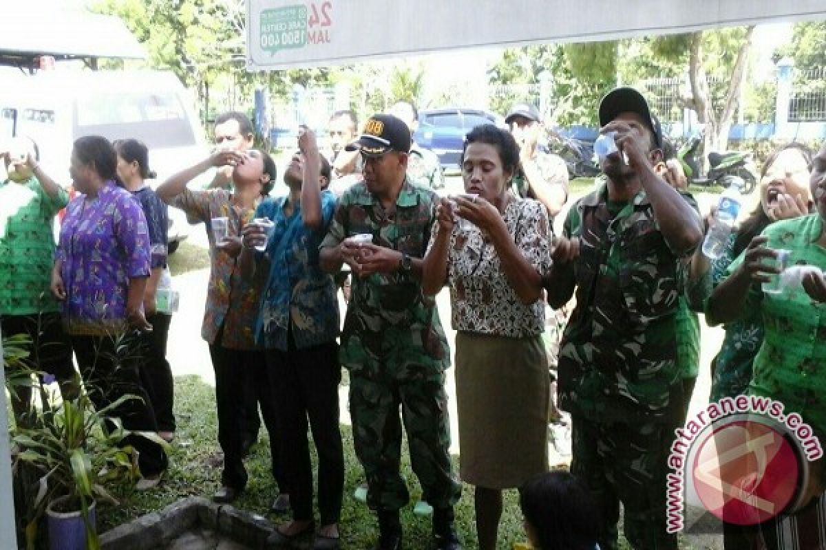 Koramil dan Dinkes Biak Numfor beri penyuluhan penyakit kaki gajah