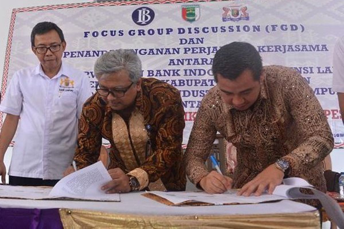 Pesawaran-BI Kerja Sama Pengembangan UMKM Kain Tapis 