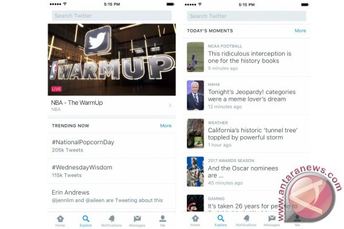 Twitter Tambah Tab â€œExploreâ€