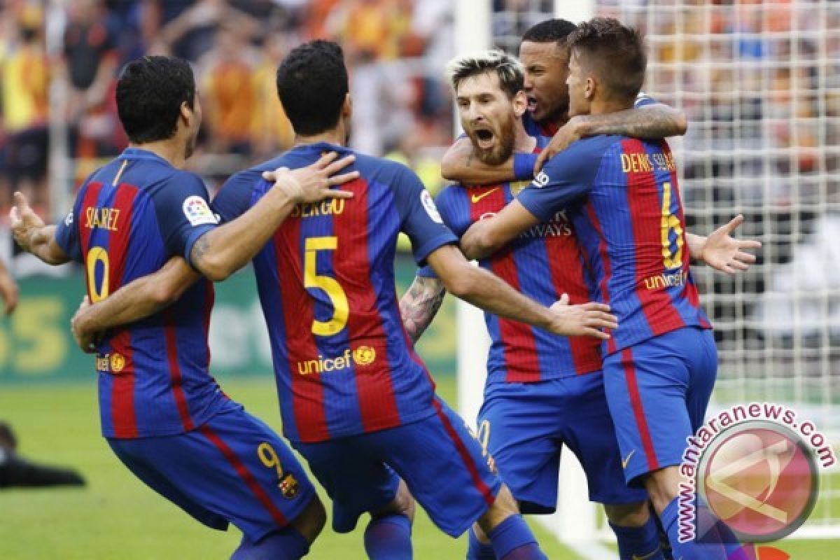 Barcelona Gulung Sporting Gijon 6-1