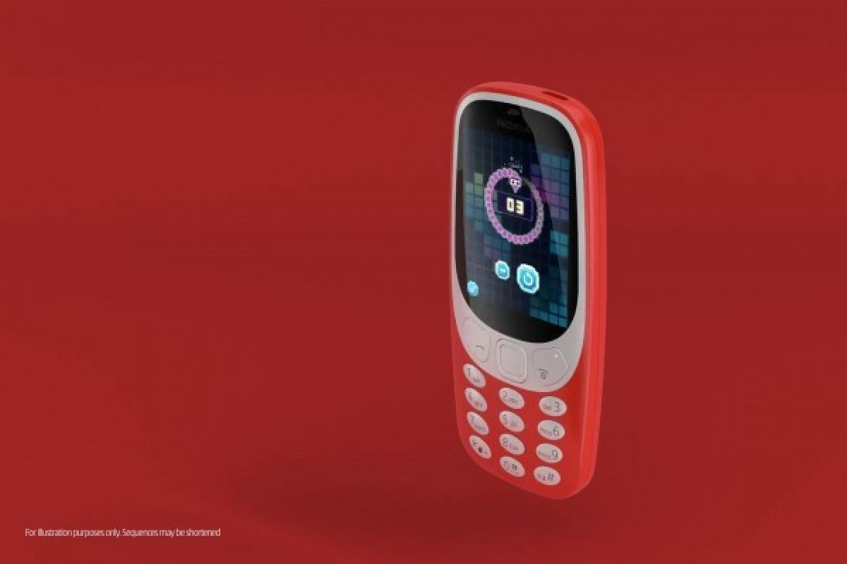 Snake di Nokia 3310 Baru lebih Berwarna